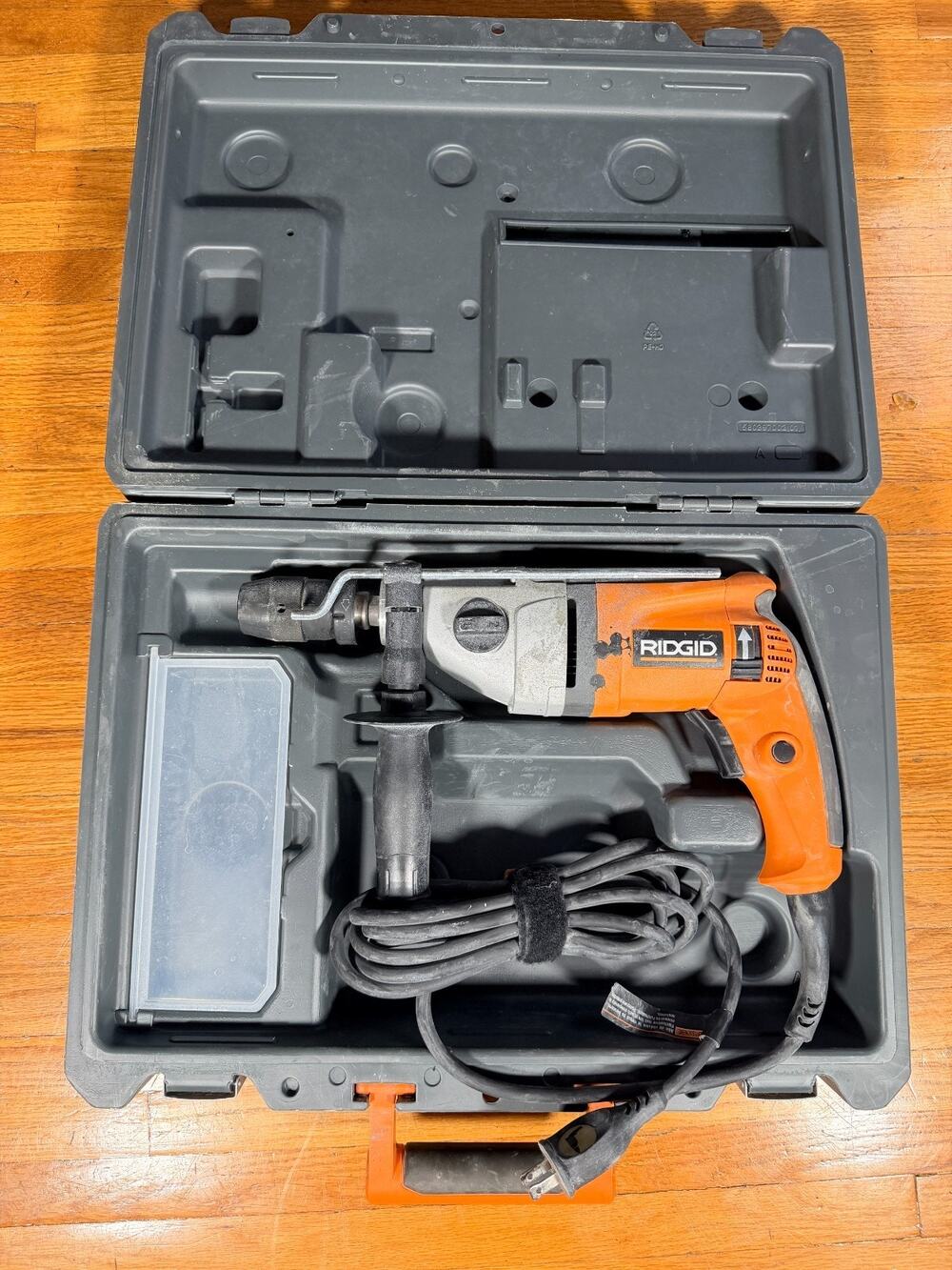 RIDGID R5010 1/2 in. 9-Amp Corded Hammer Drill 2-Speed with Case & Handle